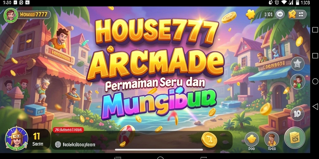Tampilan gameplay seru dan penuh warna dari HOUSE777.